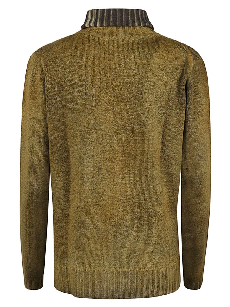 wool and cashmere blend turtleneck sweater by Selfnex