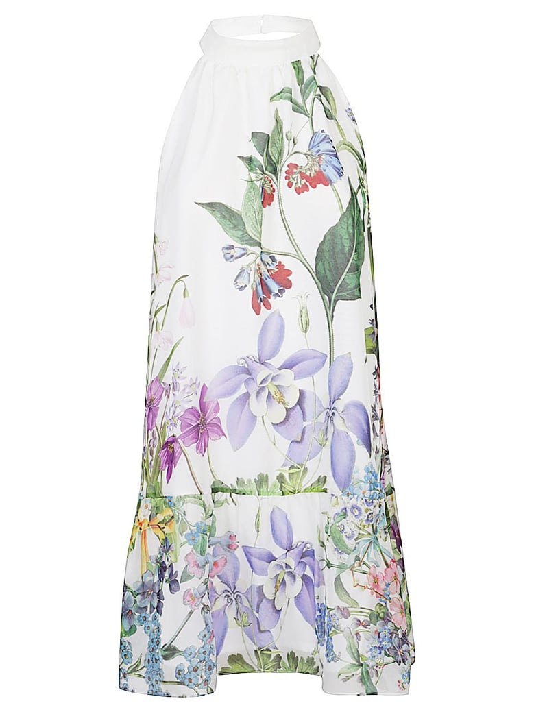bonnie printed silk dress by Selfnex