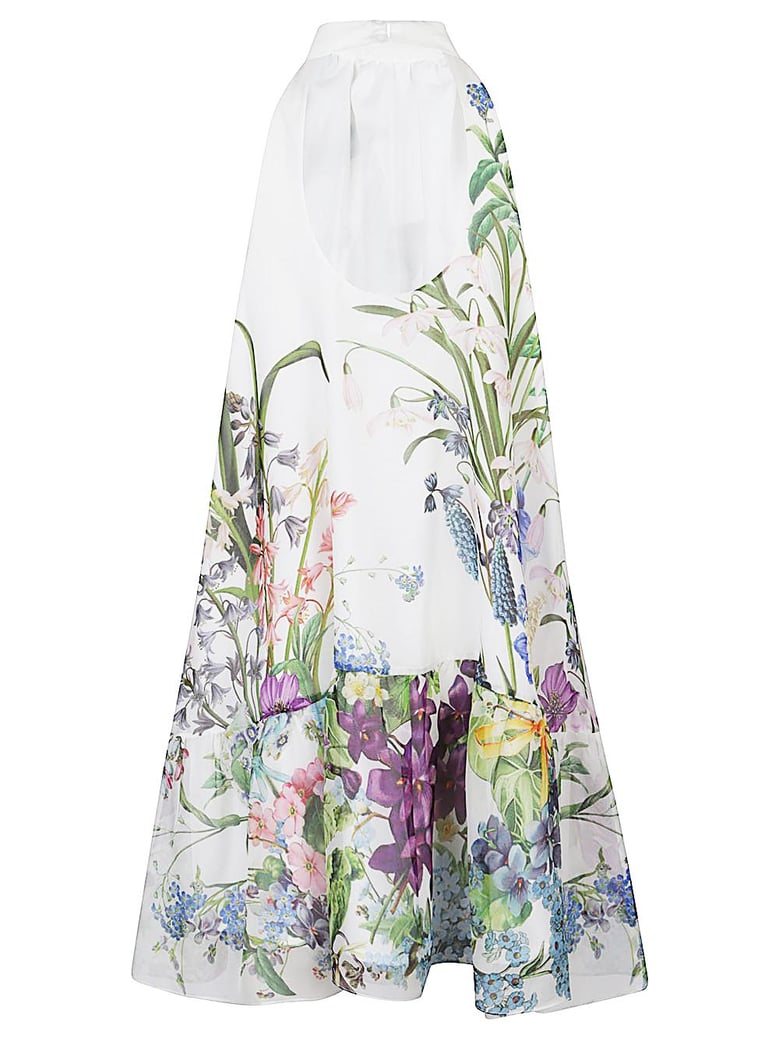 bonnie printed silk dress by Selfnex