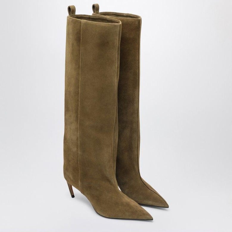 lea military green high boot by Selfnex