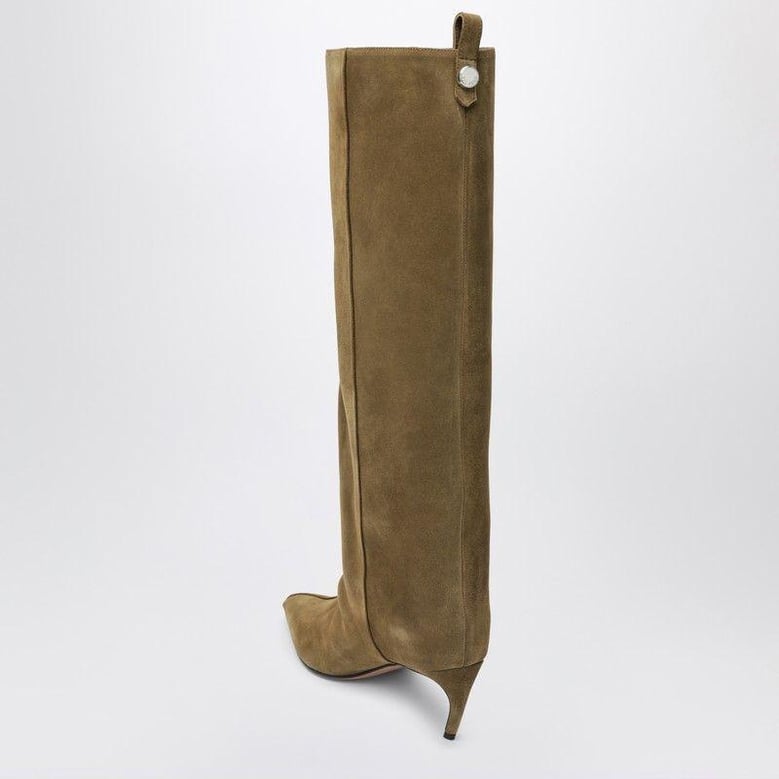 lea military green high boot by Selfnex
