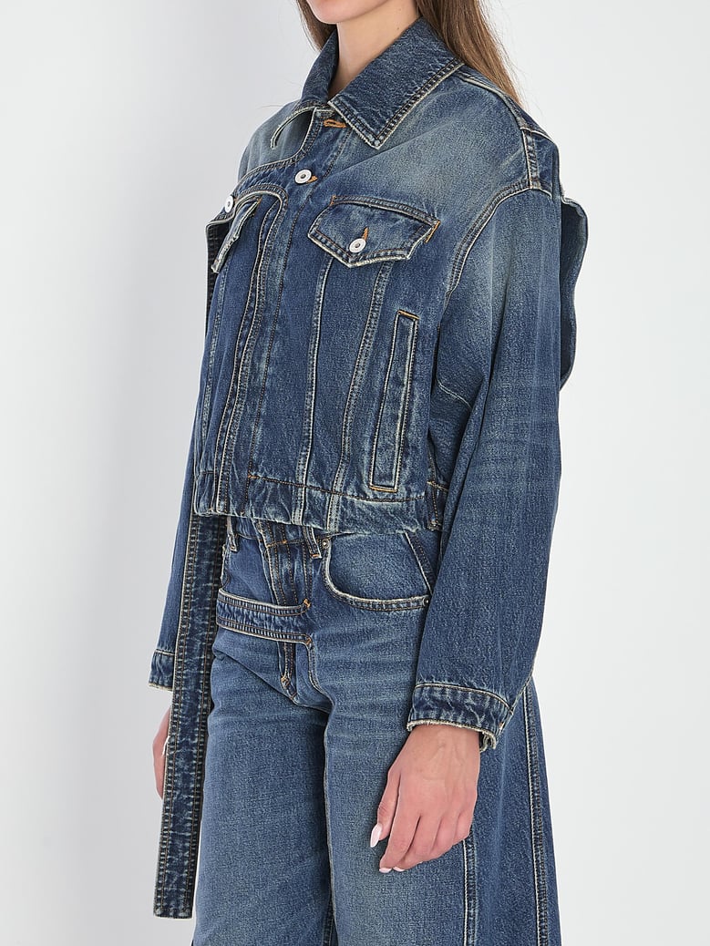 strap jacket in denim by Selfnex
