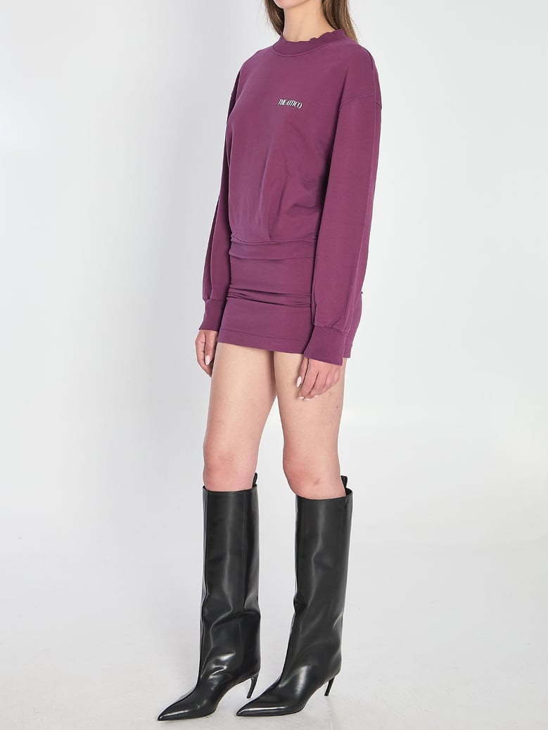 mini dress in burgundy by Selfnex