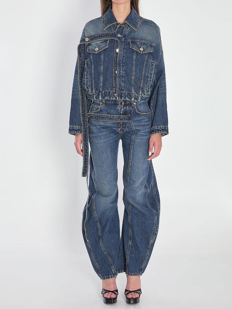 strap jeans in denim by Selfnex