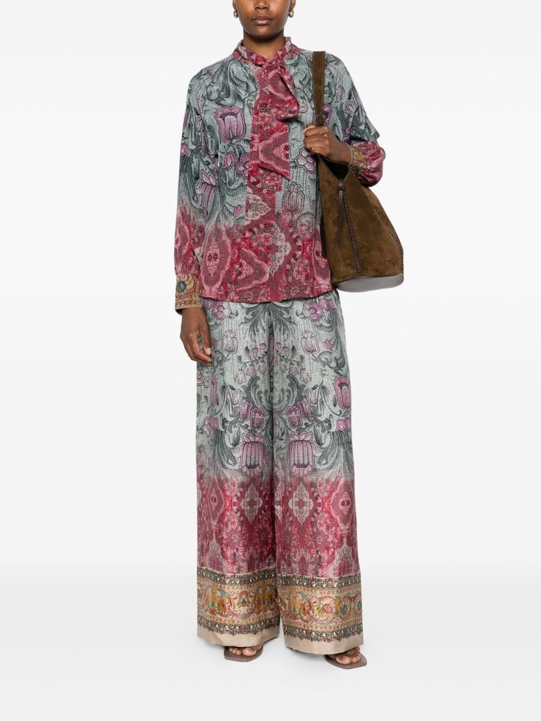 printed silk shirt by Selfnex