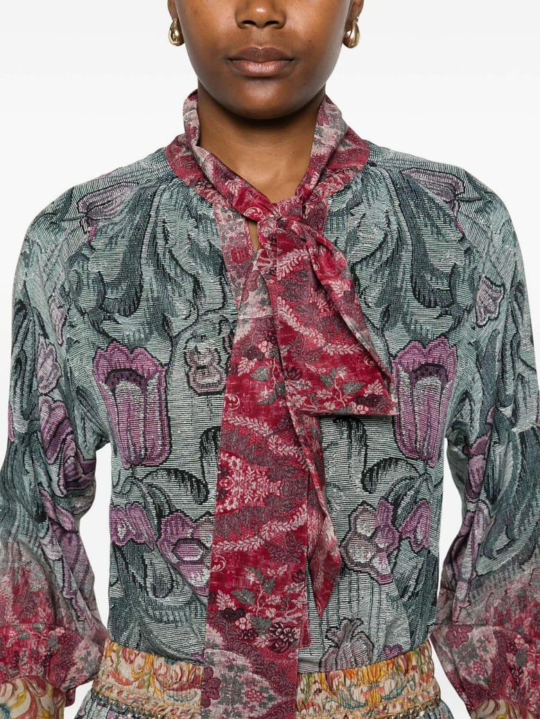 printed silk shirt by Selfnex