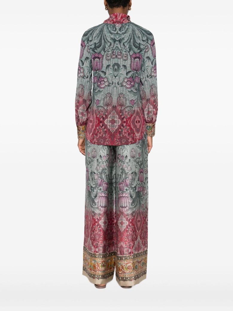 printed silk shirt by Selfnex
