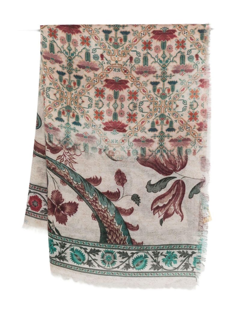 printed cashmere scarf by Selfnex