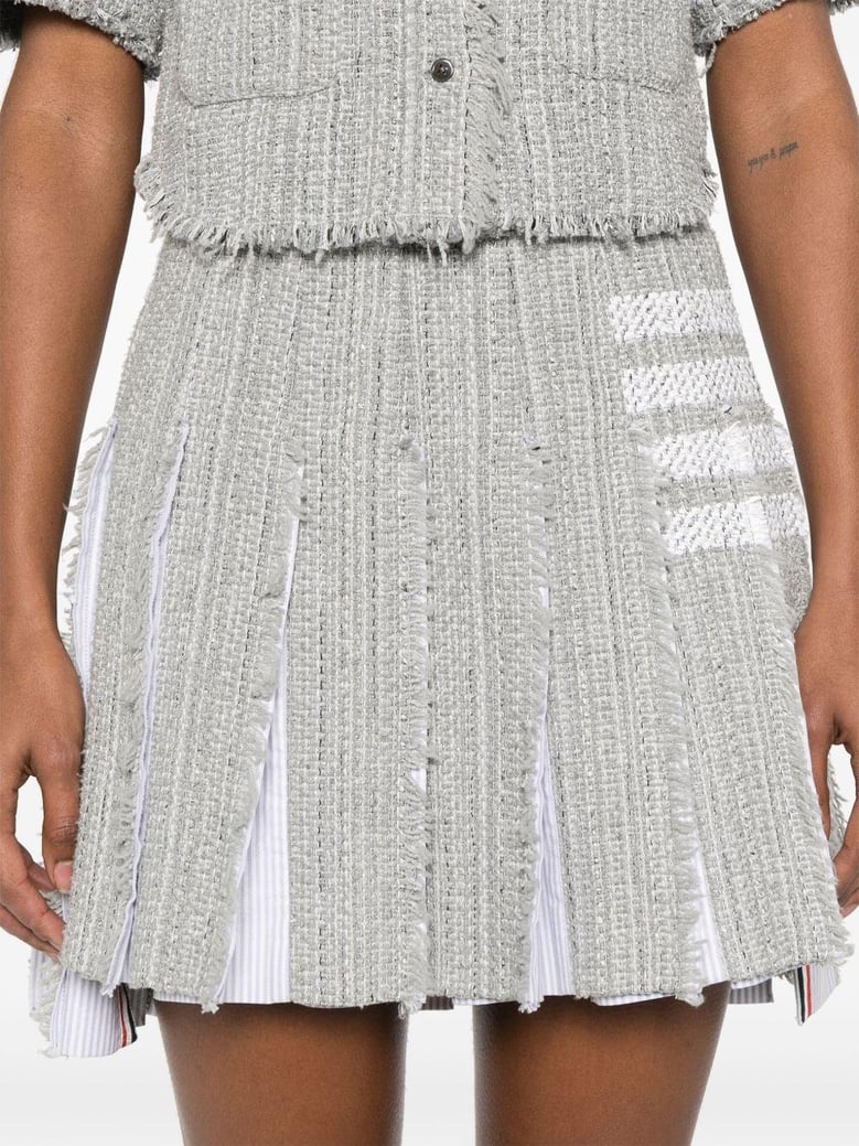 4bar cotton blend skirt by Selfnex