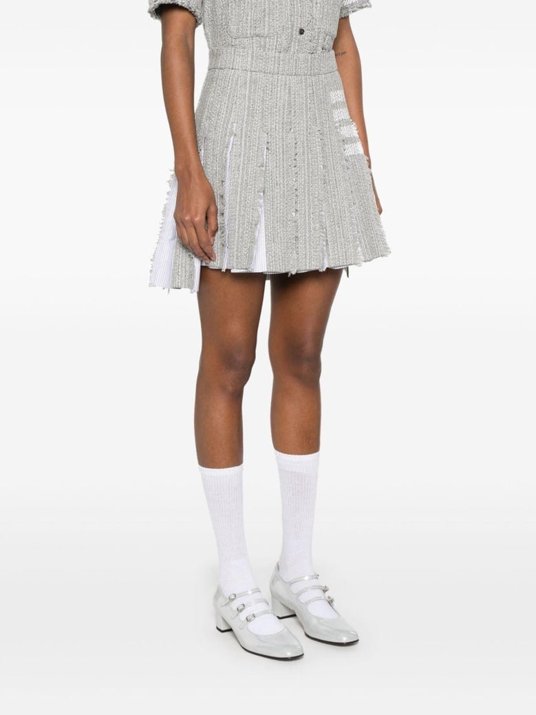 4bar cotton blend skirt by Selfnex