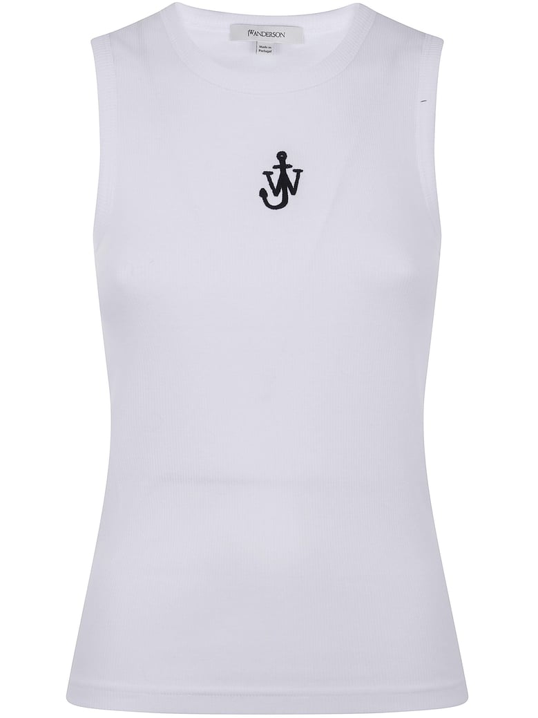 anchor embroidery vest by Selfnex