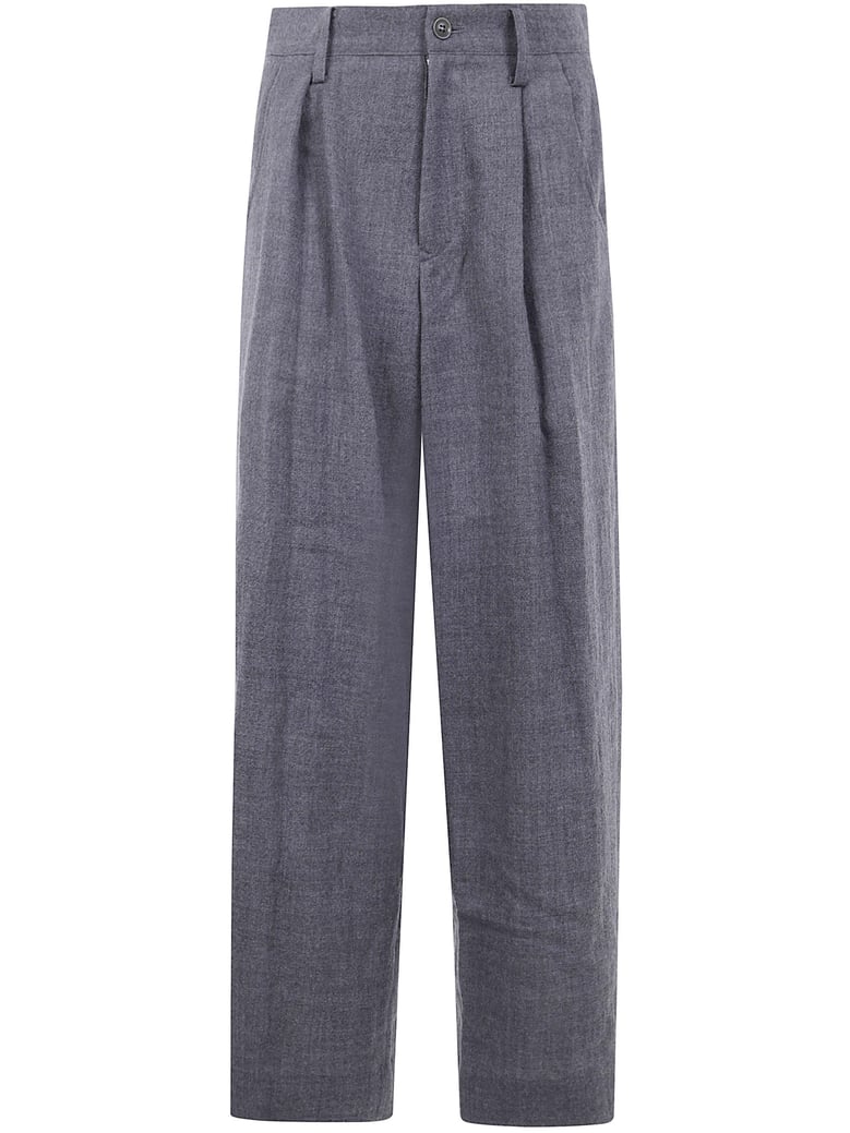 u-1 tuck wide pants by Selfnex