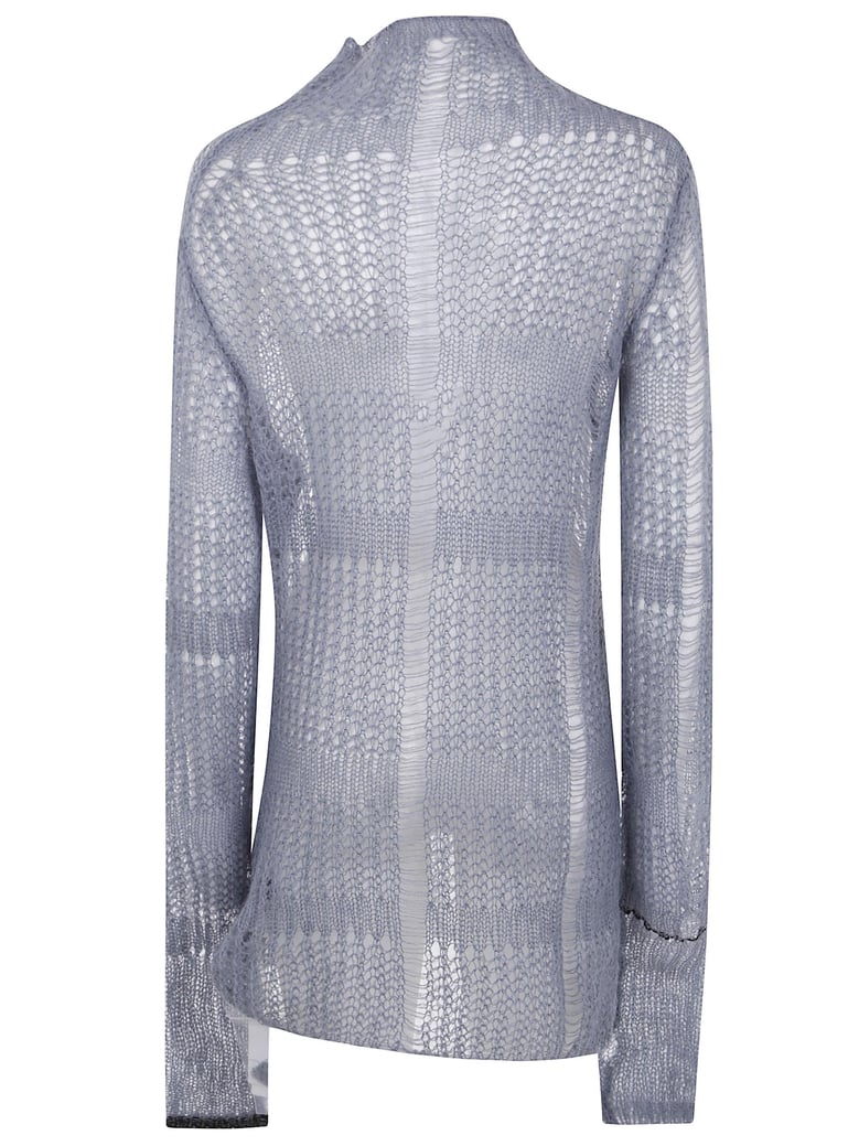 sheer asymmetry long knit by Selfnex