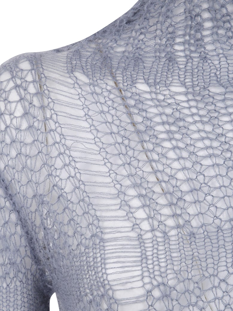 sheer asymmetry long knit by Selfnex