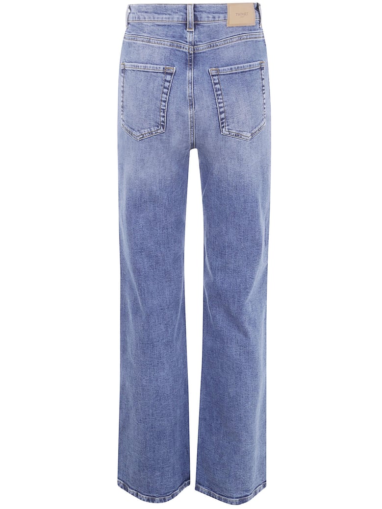 wid leg fit denim by Selfnex