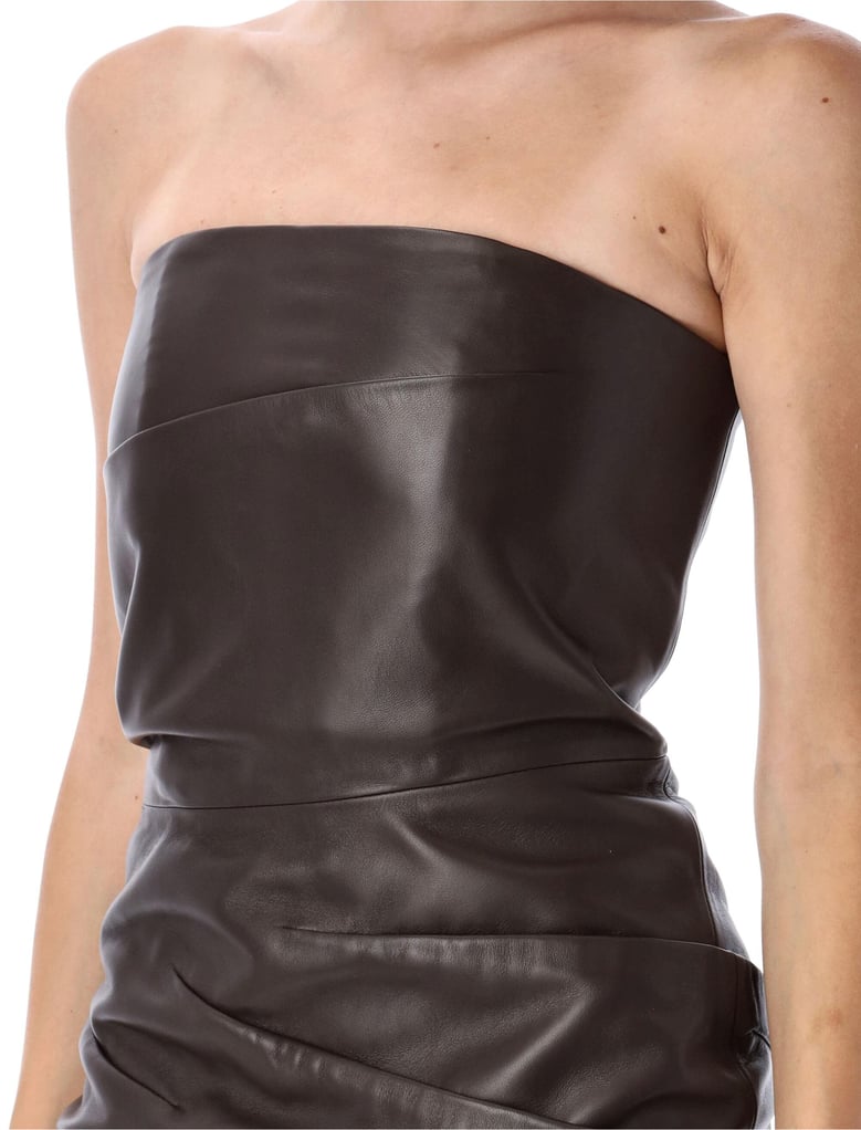 leather mini dress by Selfnex