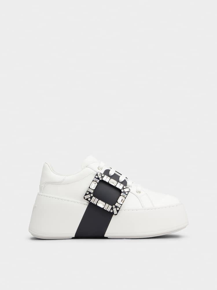 viv skate sneaker high sole white by Selfnex