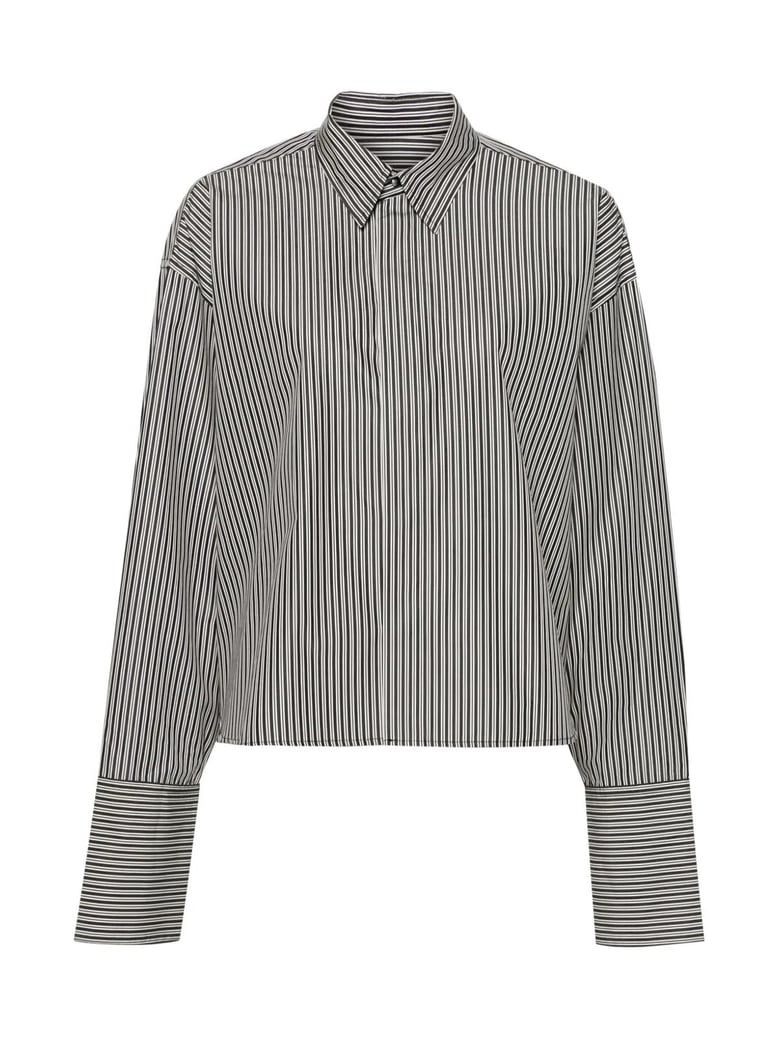 boxy fit striped shirt by Selfnex