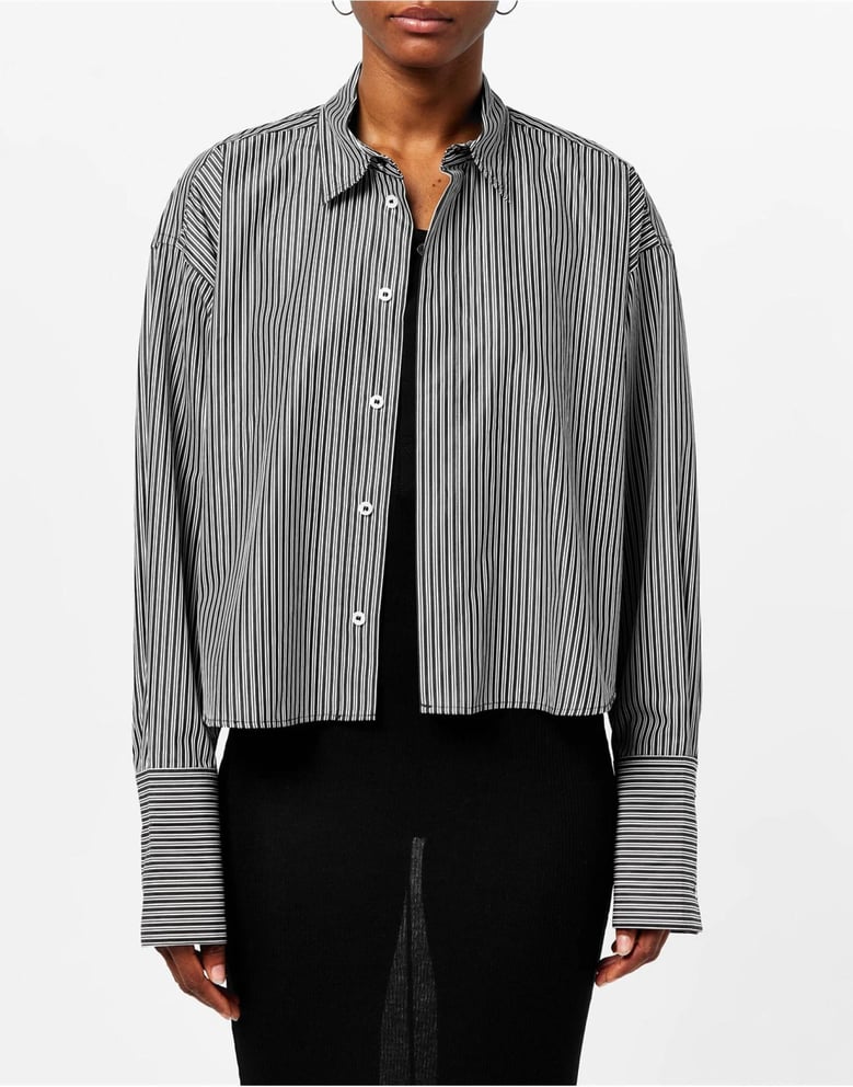 boxy fit striped shirt by Selfnex