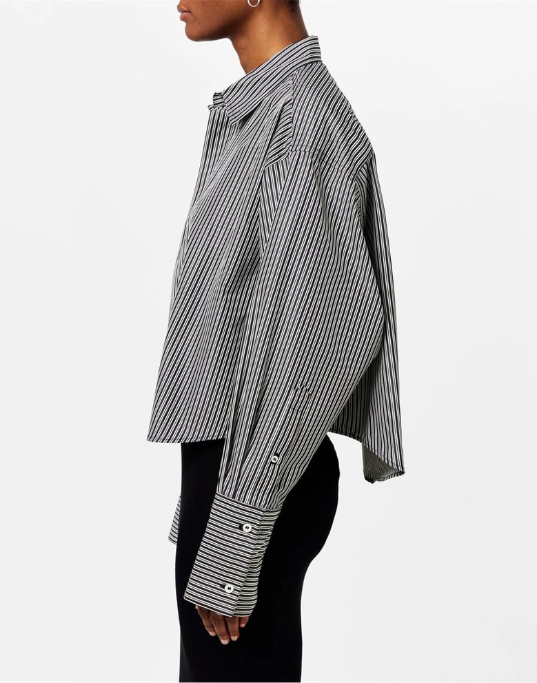 boxy fit striped shirt by Selfnex