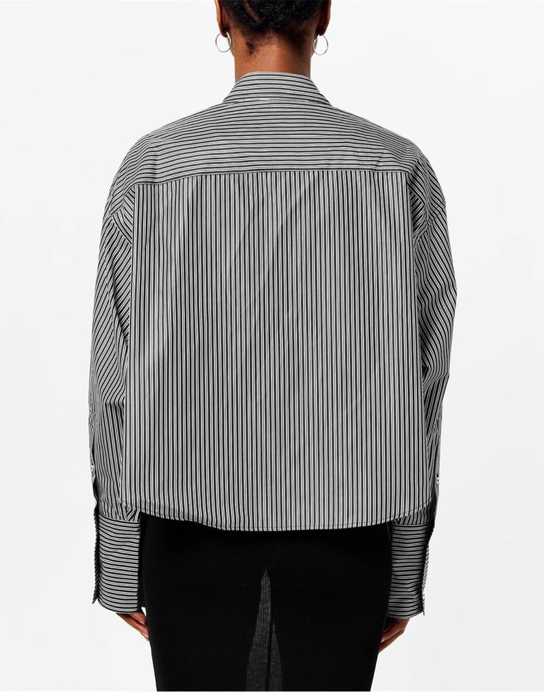 boxy fit striped shirt by Selfnex