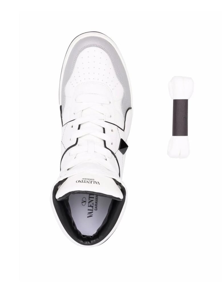 one stud mid-top sneakers by Selfnex
