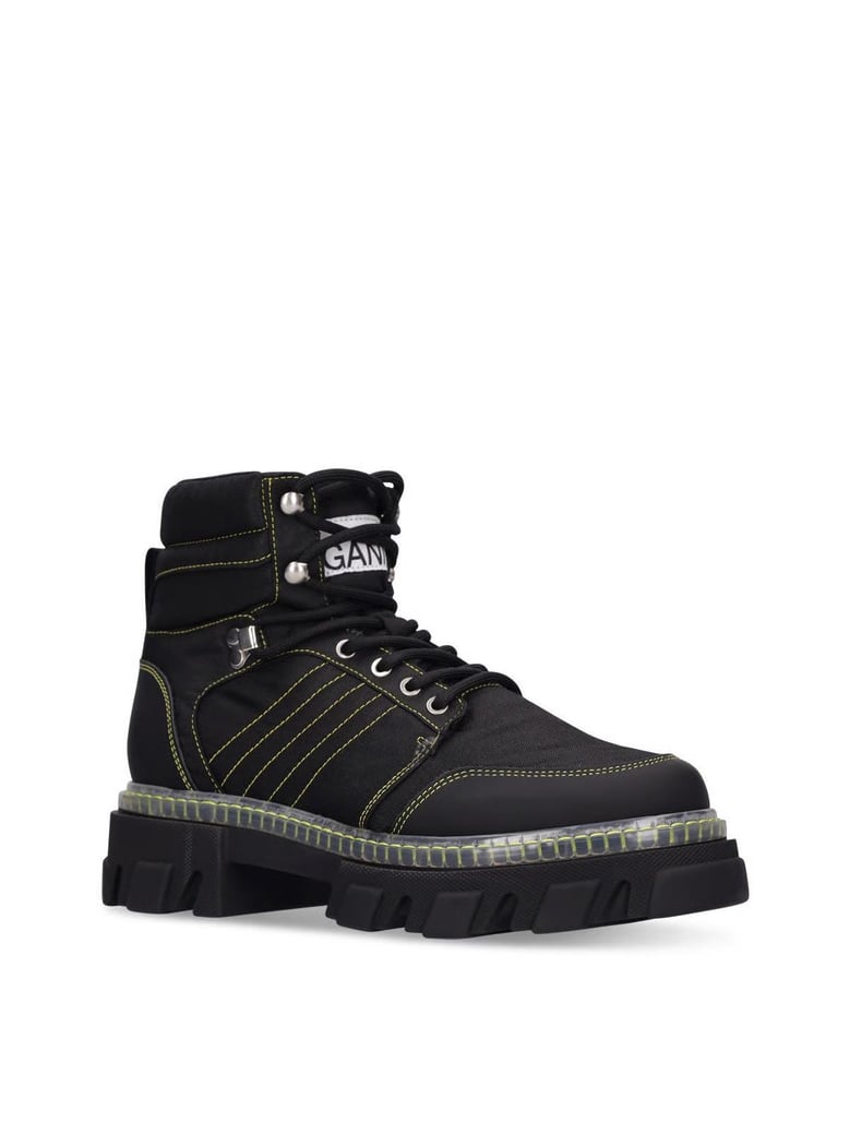 cleated lace up hiking boots by Selfnex