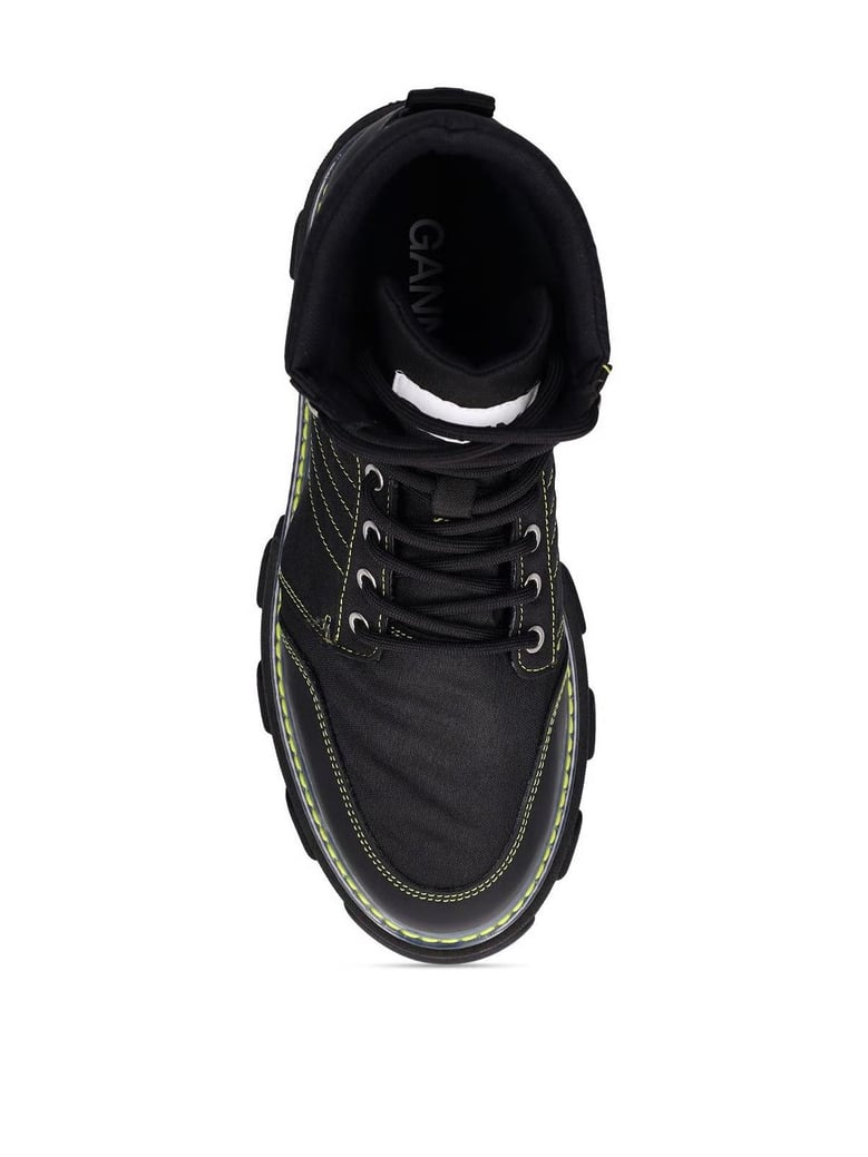 cleated lace up hiking boots by Selfnex