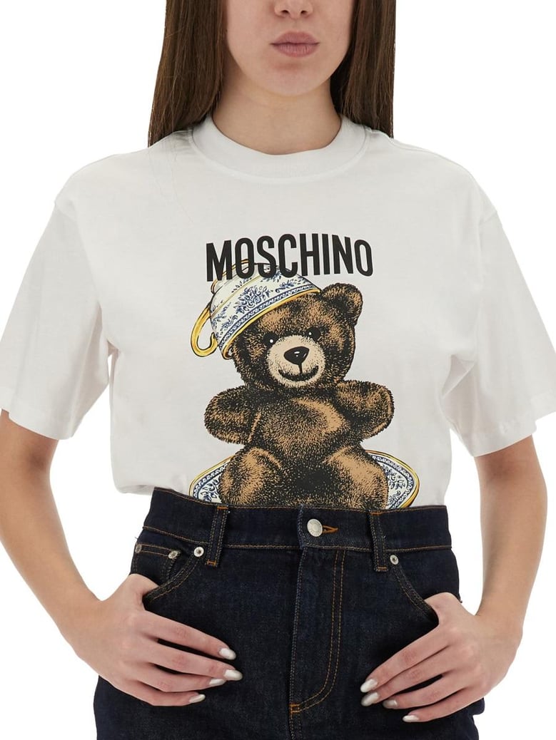 tshirt with teddy print by Selfnex