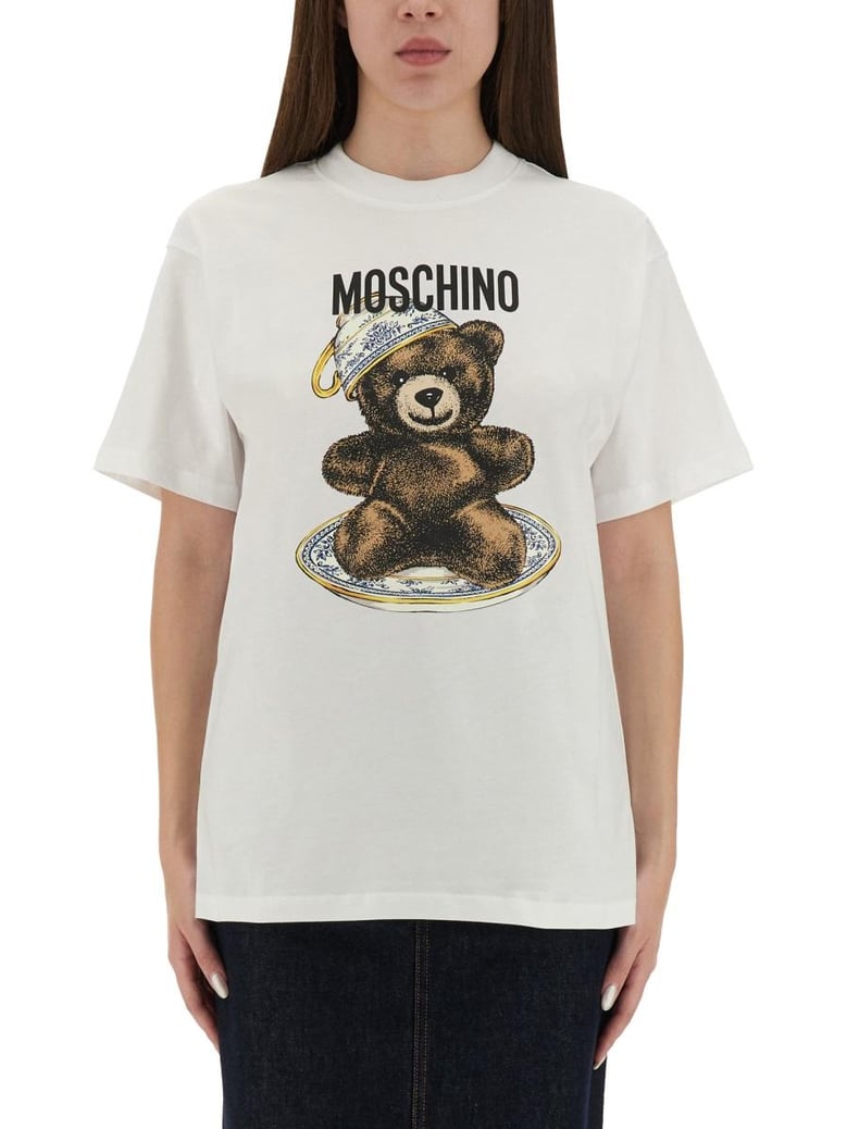 tshirt with teddy print by Selfnex