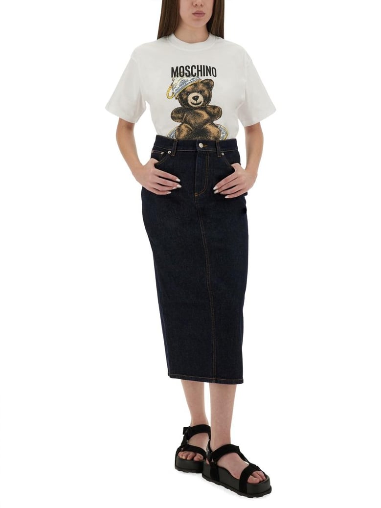 tshirt with teddy print by Selfnex