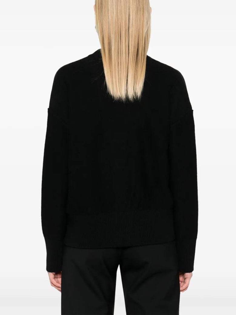 black virgin wool sweaters by Selfnex