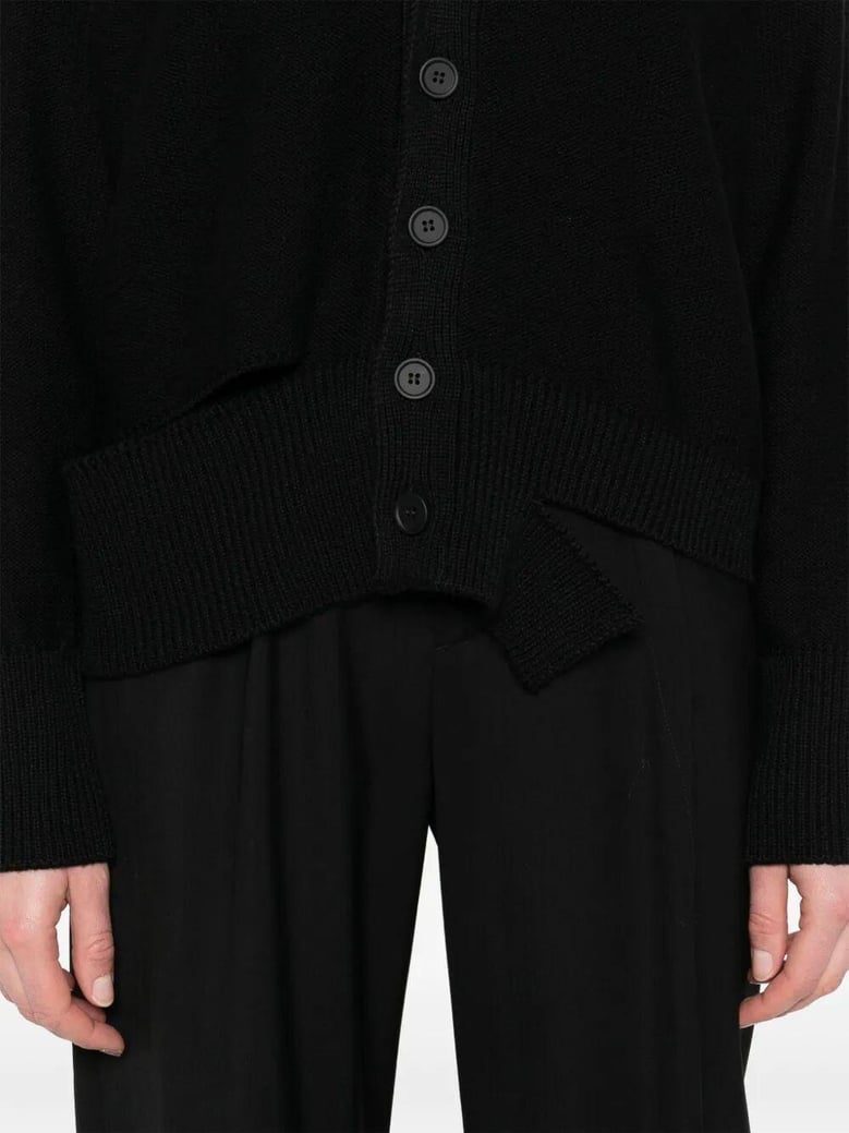 black virgin wool sweaters by Selfnex