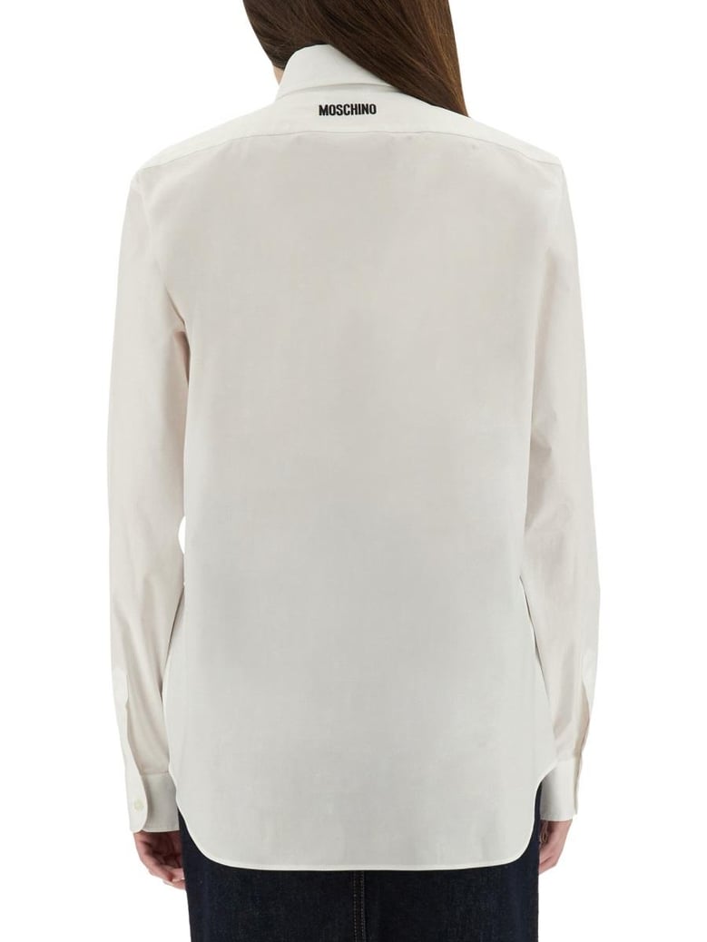 shirt with goose embroidery by Selfnex