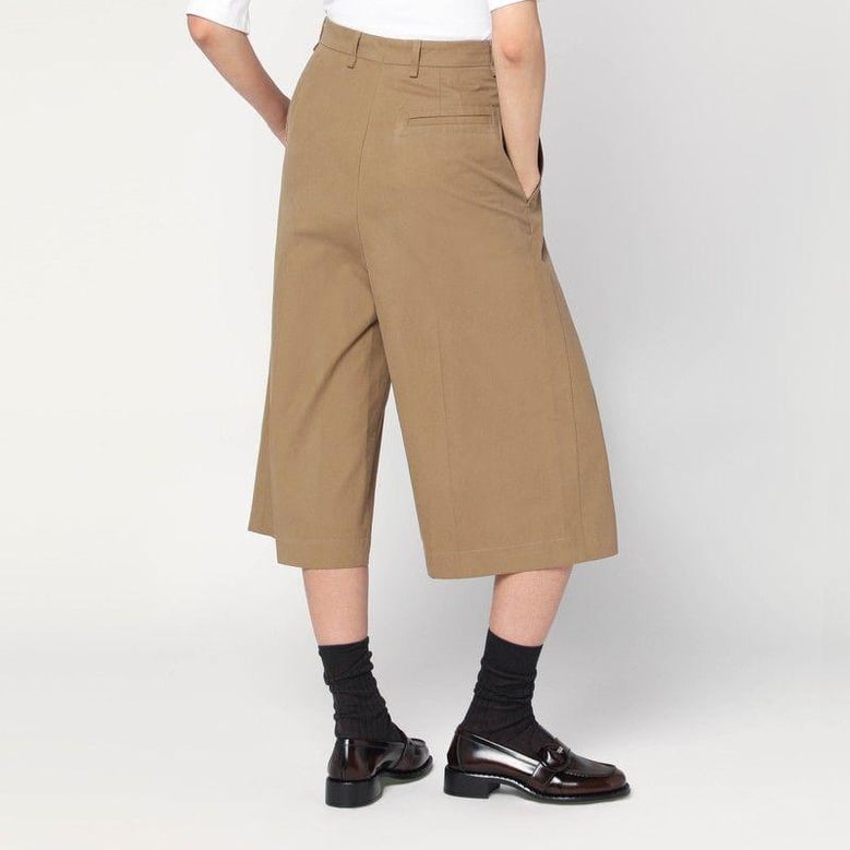 long beige bermuda shorts pennie by Selfnex