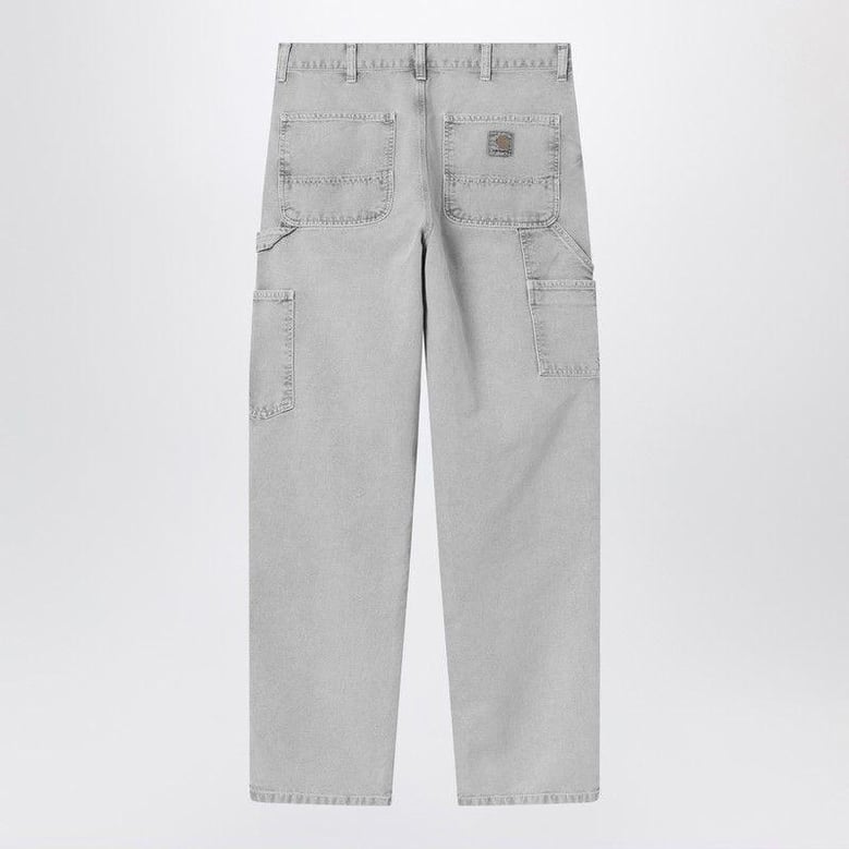 double knee pant black chalk wash by Selfnex