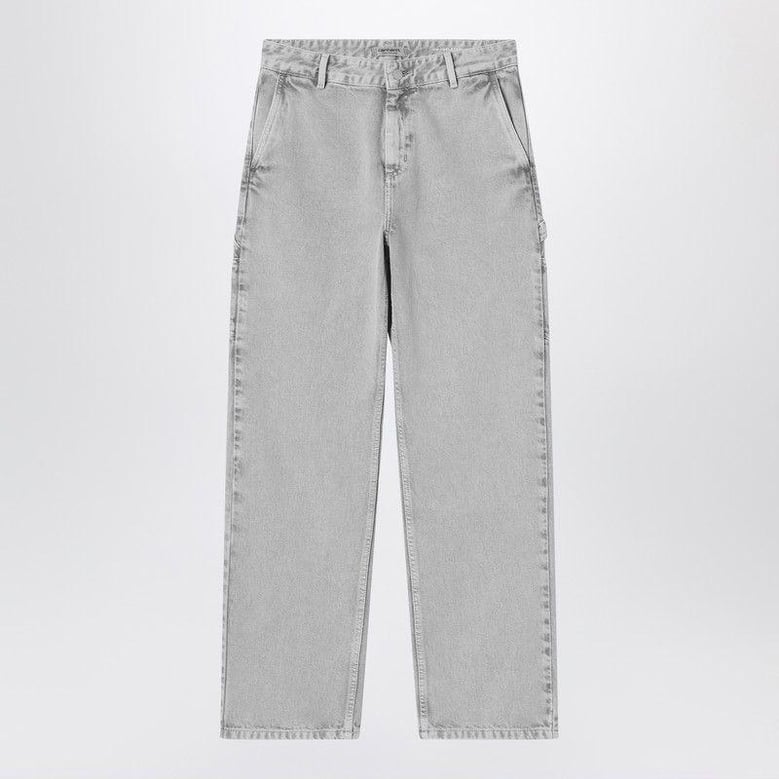 pierce pant straight black chalk wash by Selfnex