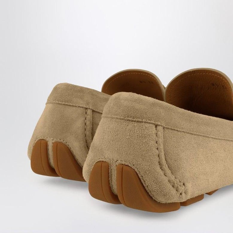 safari-colored gancini driver loafer by Selfnex