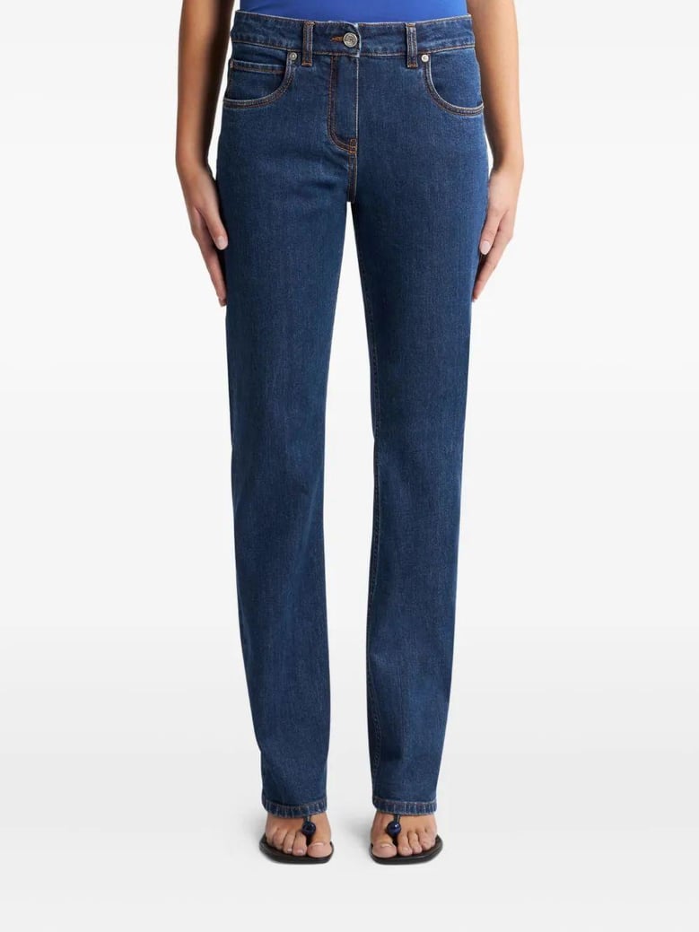 jeans with embroidered rear by Selfnex