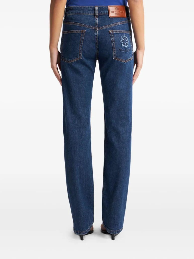 jeans with embroidered rear by Selfnex