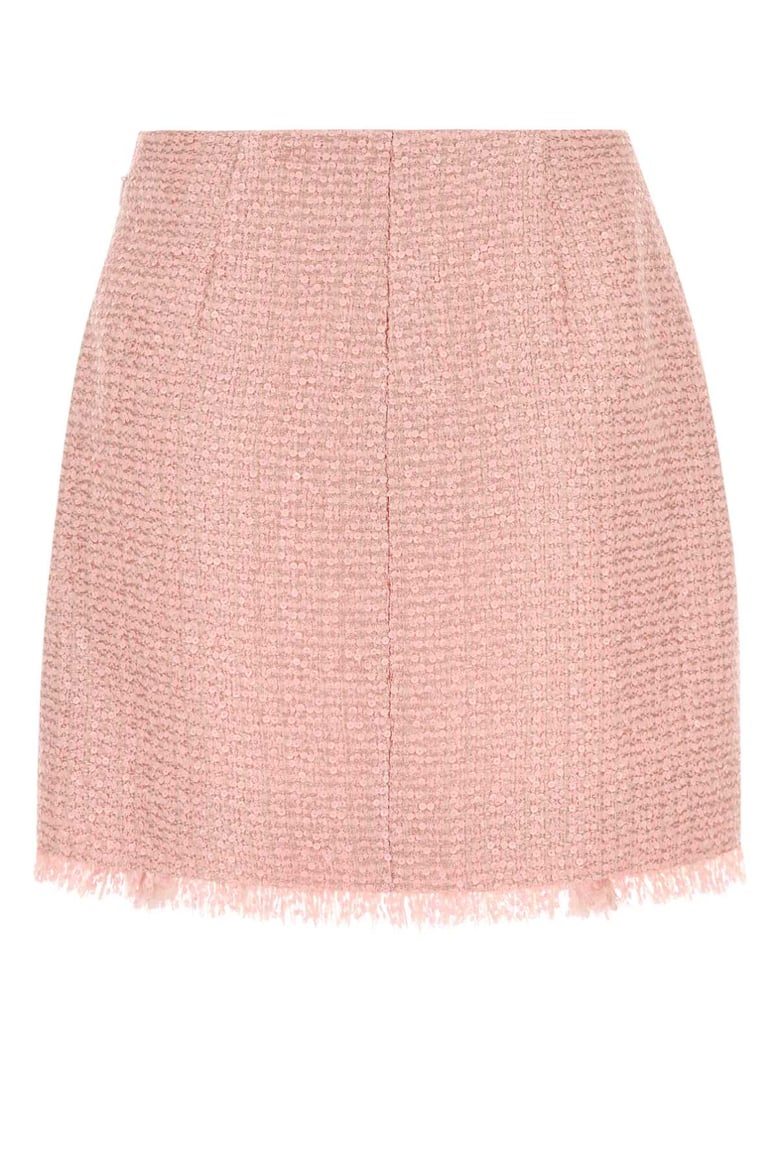 pink tweed skirt by Selfnex