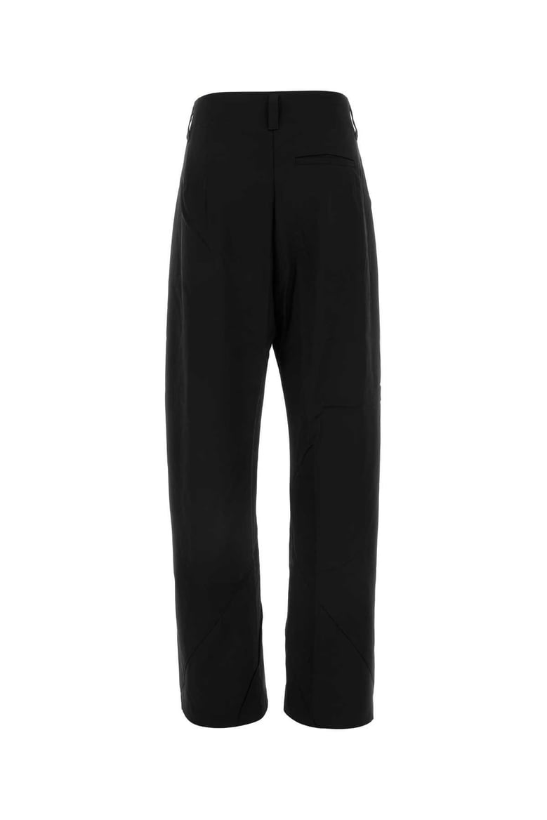 black stretch wool venari wide-leg pant by Selfnex