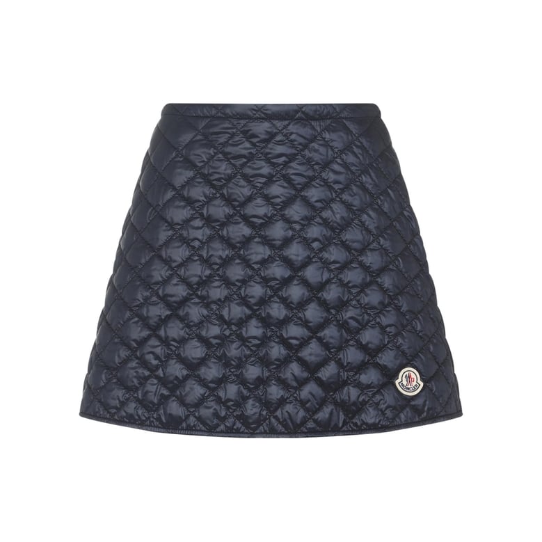 midnight blue nylon mini skirt by Selfnex