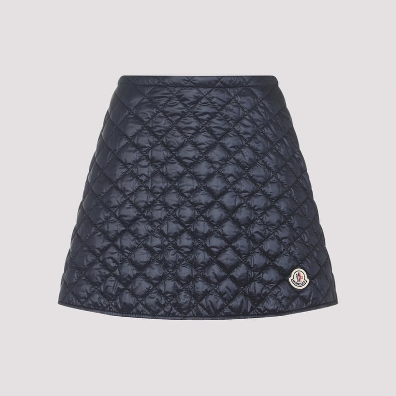 midnight blue nylon mini skirt by Selfnex