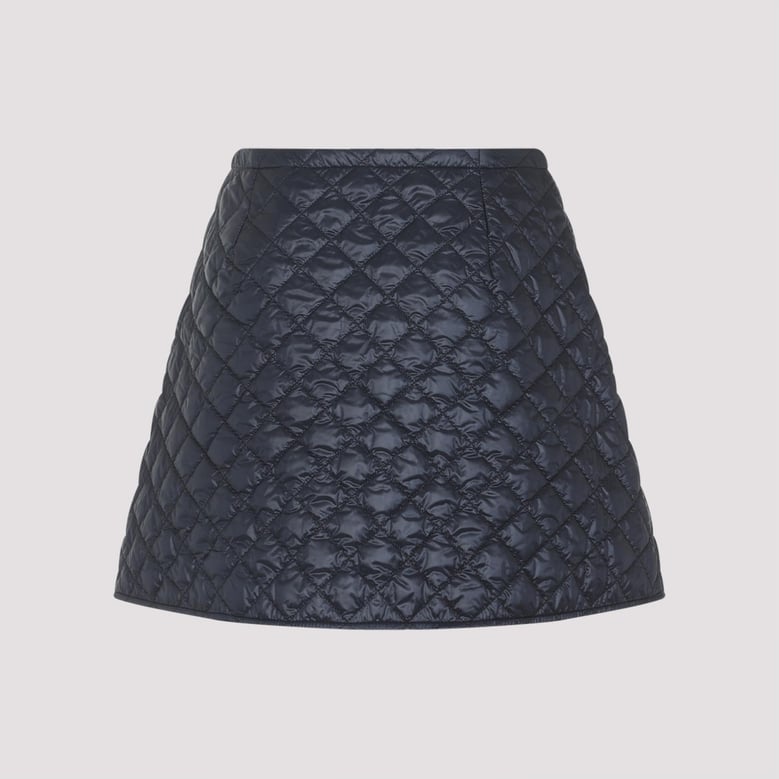midnight blue nylon mini skirt by Selfnex