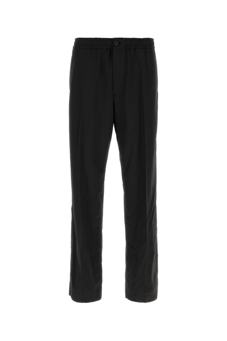 black wool blend pant by Selfnex