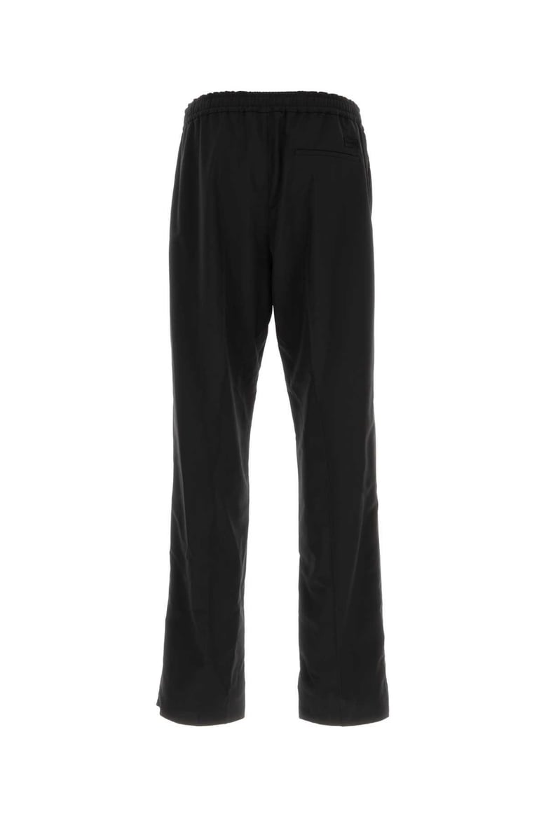 black wool blend pant by Selfnex