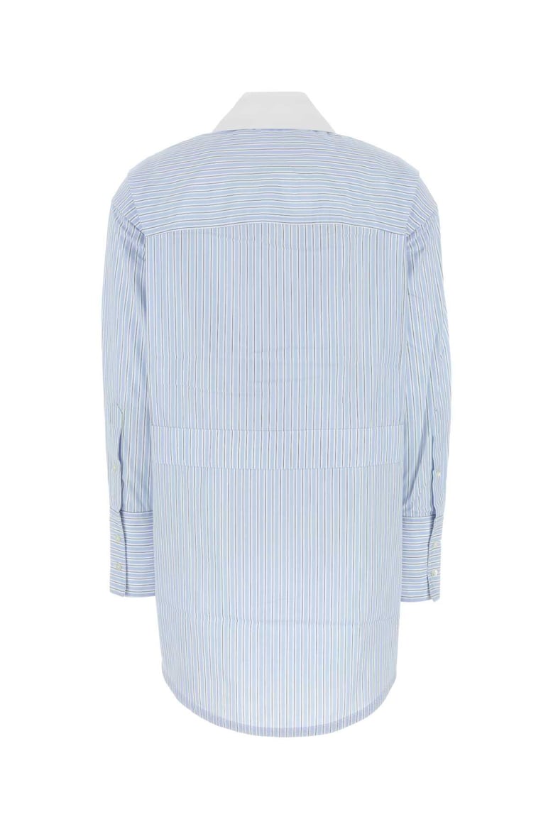 embroidered poplin oversize shirt by Selfnex