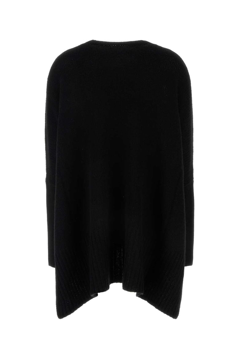 black cashmere oversize sweater by Selfnex