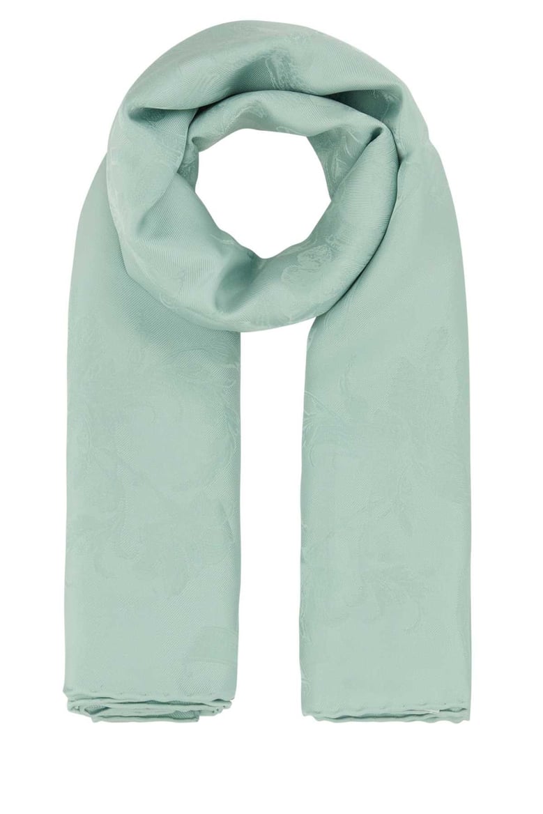 sea green silk foulard by Selfnex